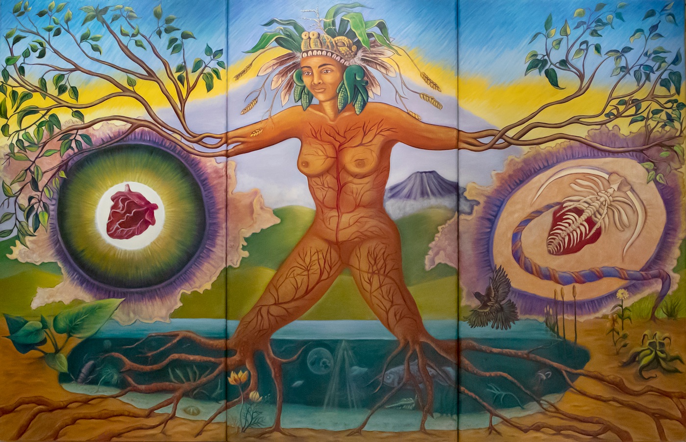 Matriarchal-Mural-birth-of-the-vision-of-the-heart